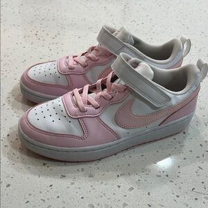 Pink and White Nikes